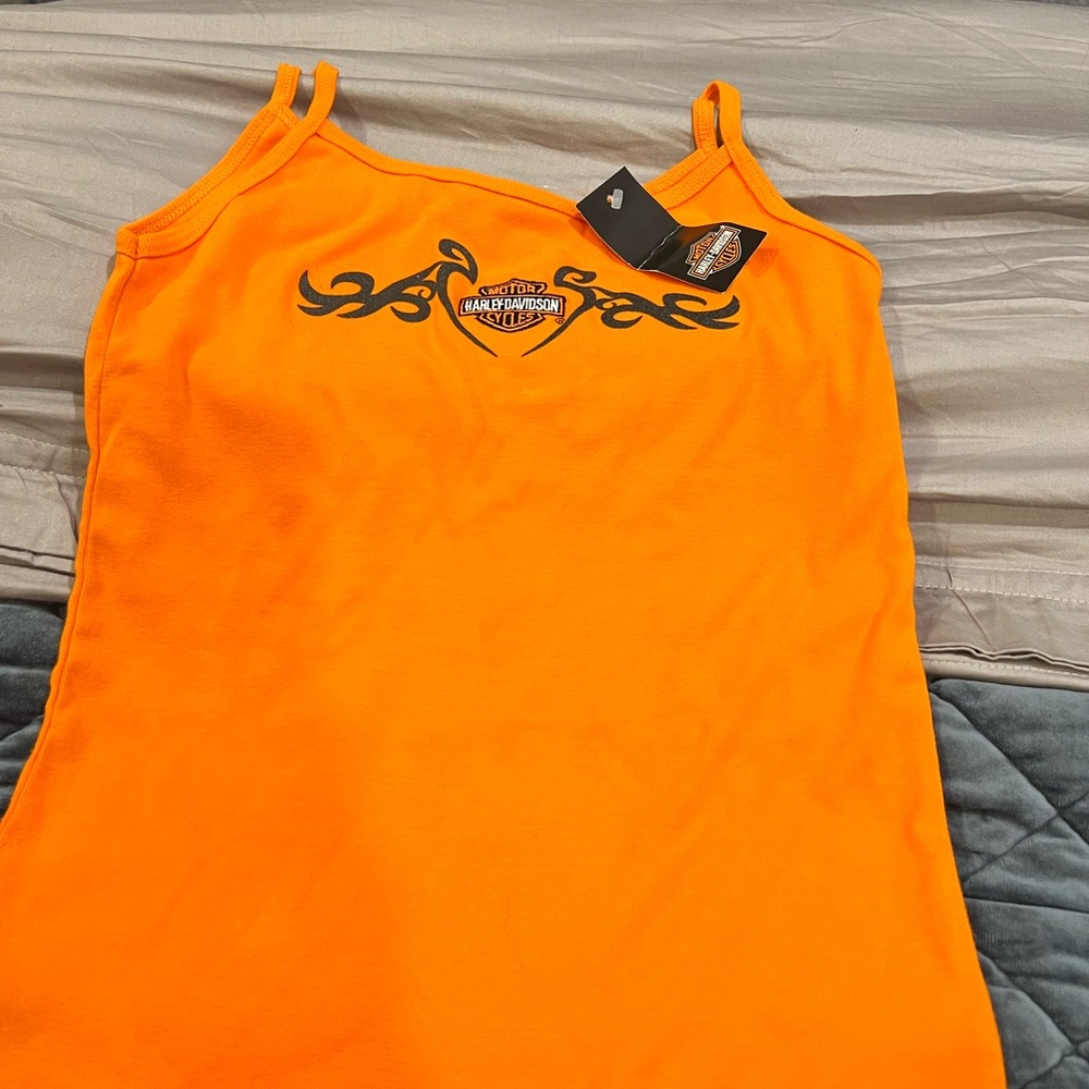 NWT Harley-Davidson Orange Tank l L